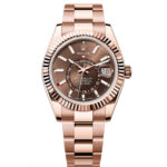 Rolex  Sky-Dweller 42mm 336935-0002 Rose Gold Chocolate Dial