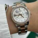 Rolex Datejust m278381-0031/0032 Silver Floral Motif Diamond Dial Diamond-Set Bezel 31mm - Image 11