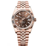 Rolex  Sky-Dweller 42mm 336935-0006 Rose Gold Chocolate Dial Jubilee
