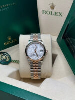 Rolex Datejust m278271-0031/0032 Silver Floral Motif 31mm Dial Oyster Bracelet Watch - Image 11