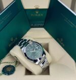 Rolex Datejust 41mm 126300 Mint Green Dial Stainless Steel Oyster Bracelet Watch - Image 4