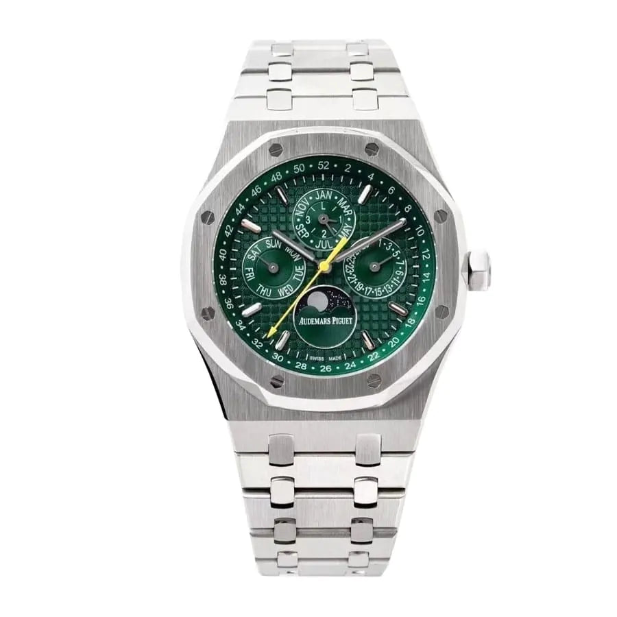 00E3F285-8466-93DC-0C00-FC687D06566C.jpg Audemars piguet Royal Oak Perpetual Calendar Green Dial Watch 41MM - Image 1