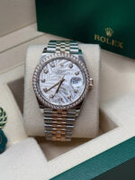 Rolex  Datejust 36mm 126281 Silver Palm Motif Diamond Dial Oyster Bracelet - Image 10