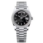 Rolex Day-Date 40mm 228396TBR-0024 Black Dial Diamond Bezel