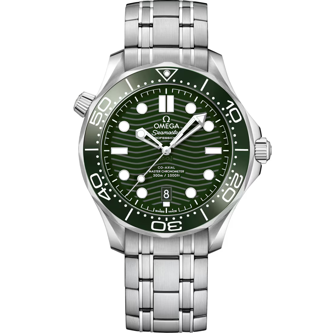 012F861A-B0F0-46A4-3519-F86B21C03F31.avif Omega Seamaster Diver 300M 42mm Green Dial Stainless Steel Bracelet 210.30.42.20.10.001 - Image 1