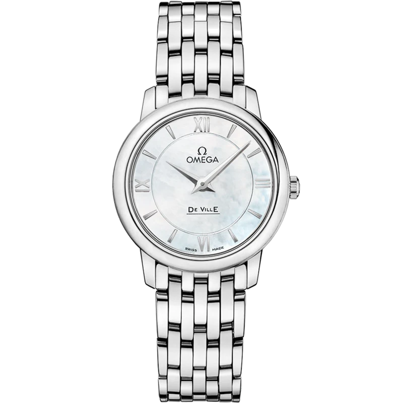 01782682-77B7-0DA7-3D40-7F643CA26666.png Omega De Ville Prestige 27.4 mm White Dial Stainless Steel Bracelet 424.10.27.60.05.001 - Image 1