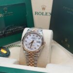 Rolex  Datejust 36mm 126231 Silver Fluted Motif Dial Oystersteel and Everose gold Bracelet - Image 5