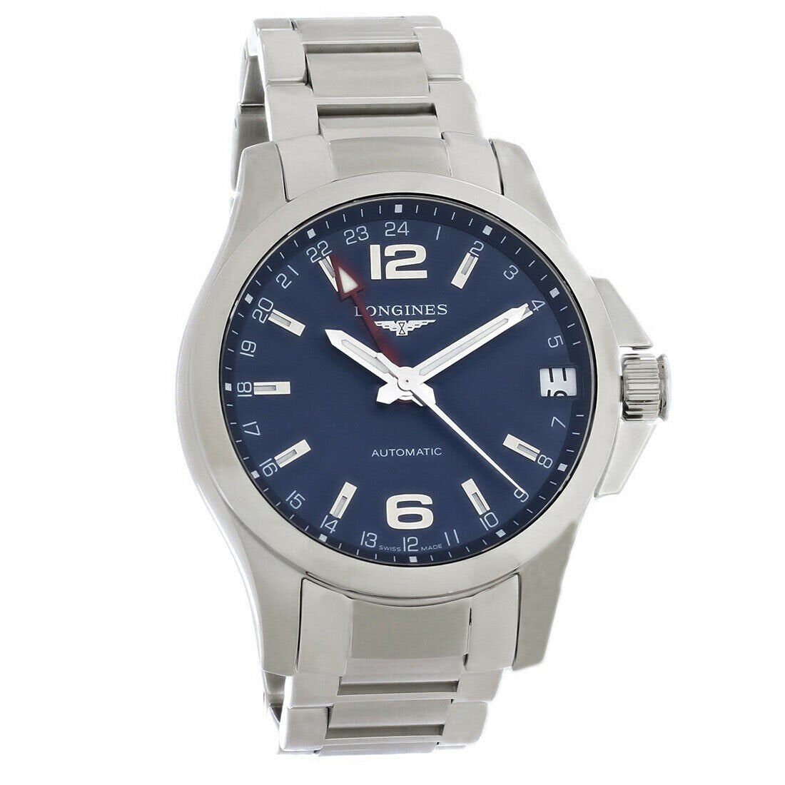 021AC031-B487-622F-AAFC-3D63F9884044.jpg Longines Men's L3.687.4.99.6 Conquest Stainless Steel Watch - Image 1