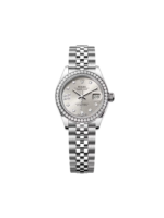 Rolex Lady-Datejust 28mm 279384RBR Silver Diamond Dial & Diamond Bezel, Stainless Steel Jubilee Bracelet Women's Watch - Image 2