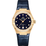 Omega Constellation Ladies' Selection 29mm yellow gold on leather strap 131.58.29.20.53.001