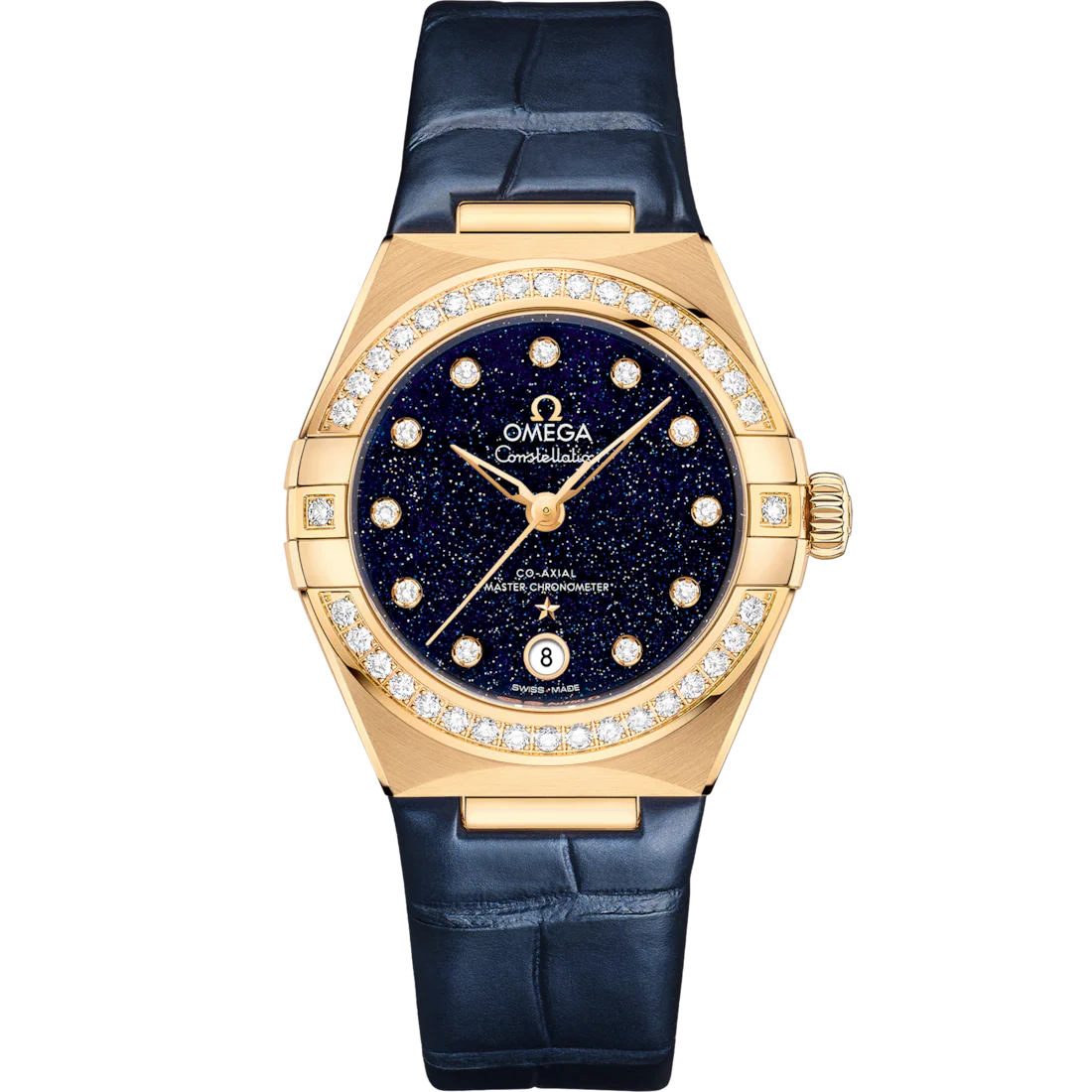 029C0D0A-0DDC-C6AE-0279-8C5950E13469.png Omega Constellation Ladies' Selection 29mm yellow gold on leather strap 131.58.29.20.53.001 - Image 1