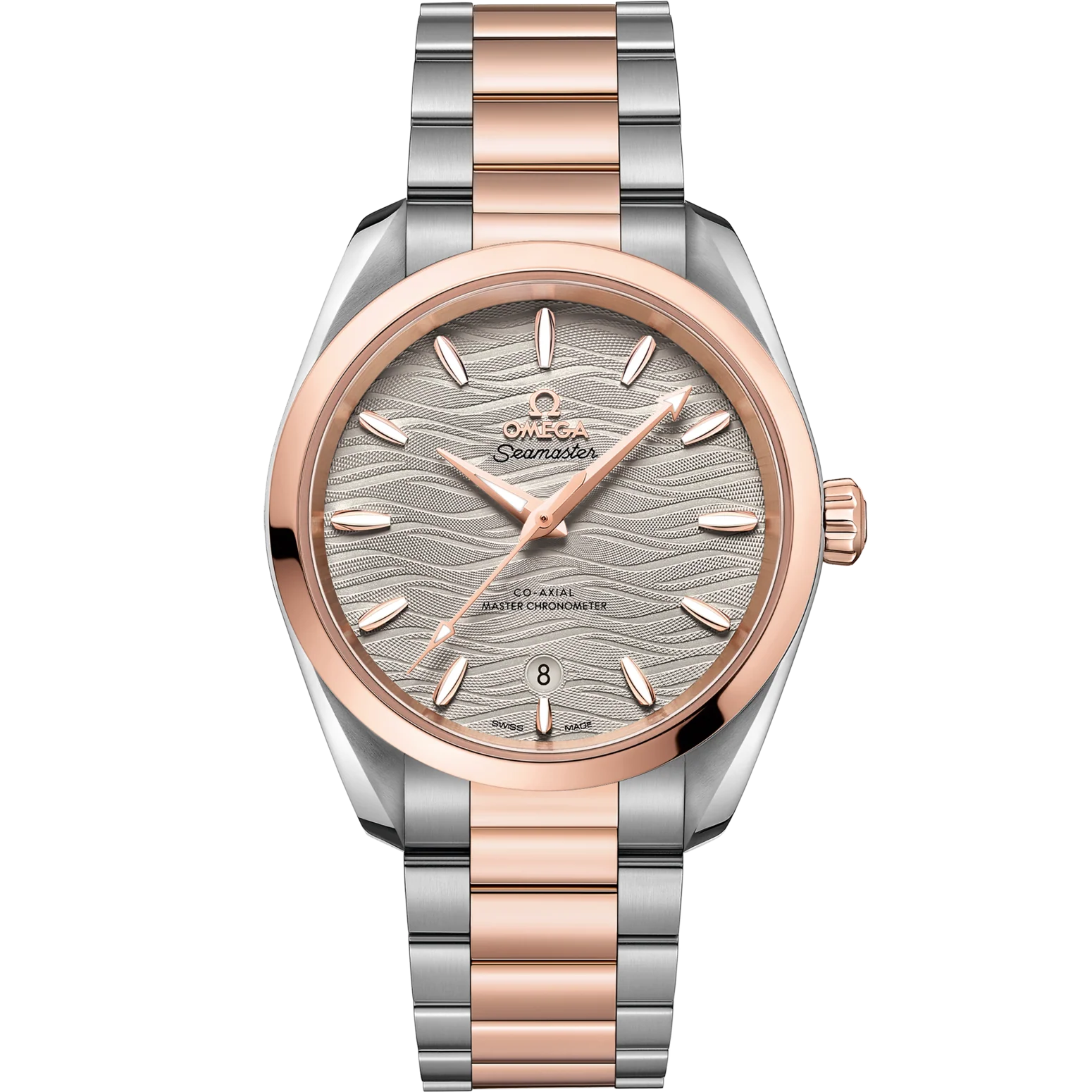 029D244F-5086-8769-0494-C7D606846C4D.png Omega Seamaster Aqua Terra 150M 38 mm Grey Dial Stainless Steel and Sedna™ 18k Rose Gold Bracelet 220.20.38.20.06.001 - Image 1