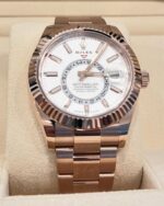 Rolex  Sky-Dweller 42mm 336935-0003 Rose Gold White Dial Oyster - Image 2