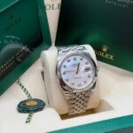 Rolex  Datejust 41 Mother of Pearl Diamond Stainless Steel Fluted Oyster - 126334 - Image 11
