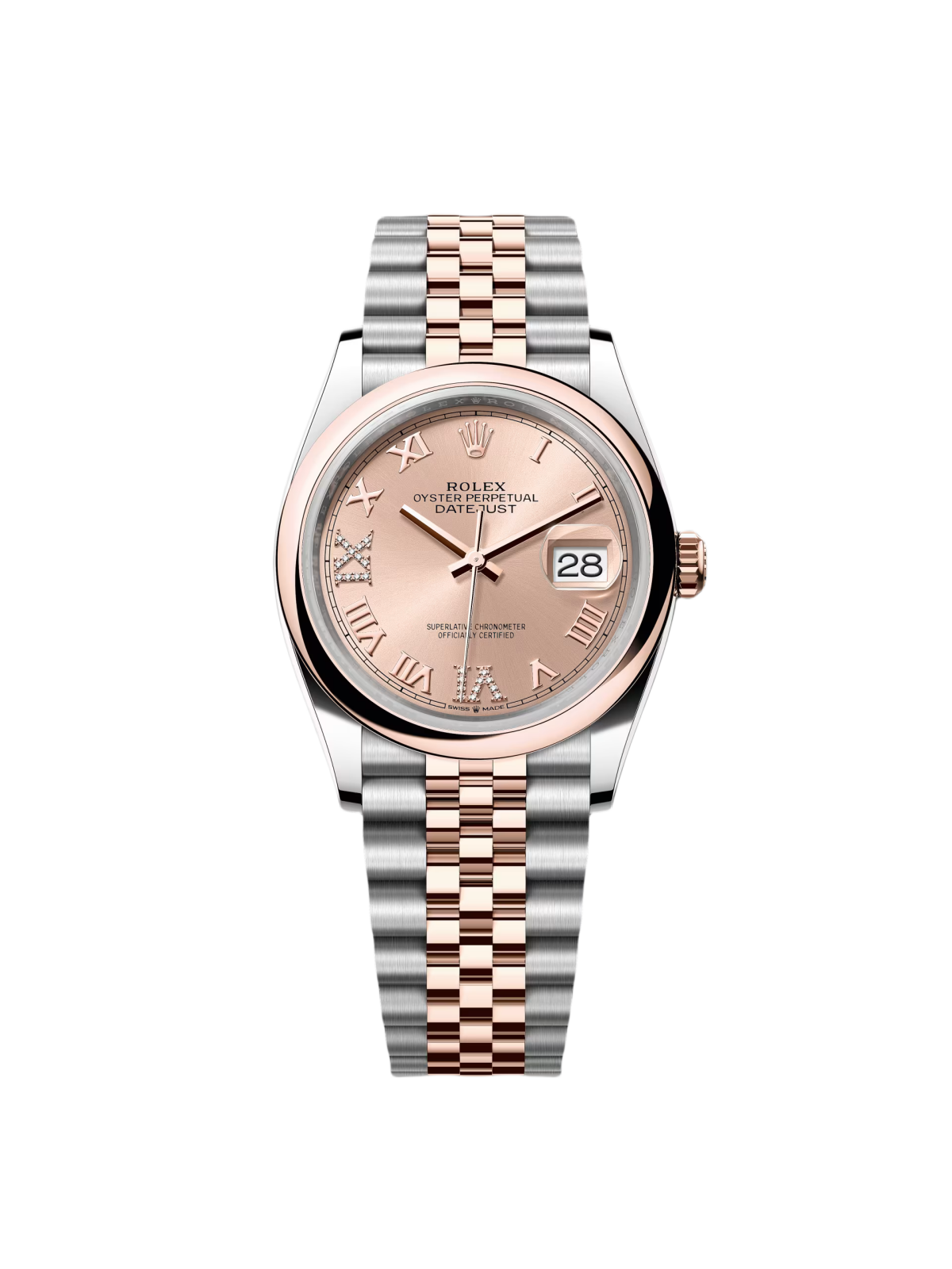 038E808D-5EC5-1A5B-4454-CC275FC26A33.png Rolex Datejust 126201 Rosé 36mm Dial Oyster Bracelet Watch - Image 1