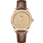 Omega Seamaster Aqua Terra 150M 34 mm Yellow Dial with Diamonds Moonshine™ 18k Yellow Gold Strap 220.58.34.20.99.008