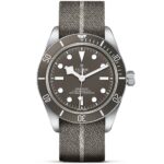 TUDOR Black Bay 58 925 39mm Silver Case Taupe Dial Fabric Strap Watch
