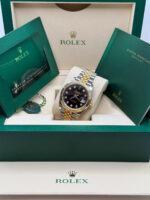 Rolex  Datejust 36mm 126233 Custom Black Dial Jubilee Bracelet Watch - Image 8