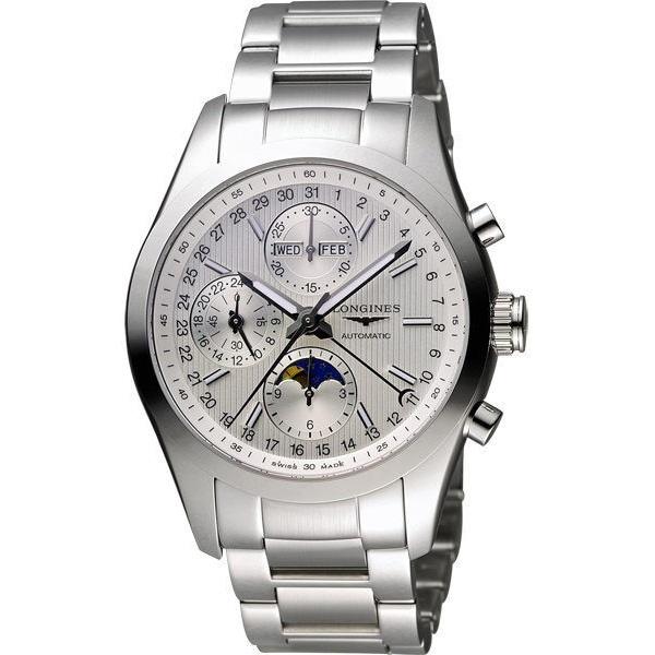 04302726-7EA5-2224-6C3D-92B2B2D77260.jpg Longines Men's L2.798.4.72.6 Conquest Classic Chronograph Stainless Steel Watch - Image 1