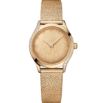 Omega De Ville Mini Trésor 26mm Yellow Dial with Diamonds Moonshine™ 18k Rose Gold Bracelet 428.55.26.60.99.001