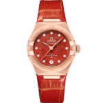 Omega Constellation Ladies' Selection 29mm Sedna™ gold on leather strap 131.53.29.20.99.003