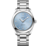 Omega Seamaster Aqua Terra 150M 28mm Blue Dial with Diamonds Stainless Steel Bracelet 220.10.28.60.53.001