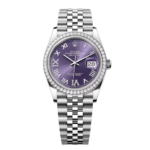 Rolex  Datejust 36mm 126284 Aubergine Dial Jubilee Bracelet