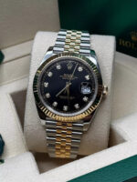 Rolex  Datejust 41mm 126333 Black Diamond Jubilee Steel and Yellow Gold Men’s Watch - Image 9