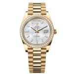 Rolex Day-Date 40mm White Mother-of-Pearl Dial President Watch 228348RBR-0046