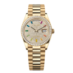 Rolex Day Date 128348RBR-0030 Diamonds & Sapphires Dia 36mm