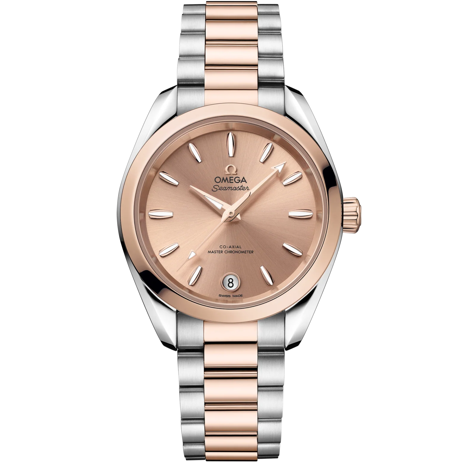 06025DA2-F659-77D9-35AD-227B7DC65B0A.png Omega Seamaster Aqua Terra Shades 34 mm Pink Dial Stainless Steel and Sedna™ 18k Rose Gold Bracelet 220.20.34.20.10.001 - Image 1