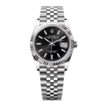 Rolex  Datejust 36mm 126234 Black Index Jubilee Stainless Steel Mens Watch