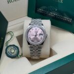 Rolex  Datejust 36mm 126284 Pink Dial Jubilee Bracelet - Image 8