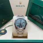 Rolex  Datejust 41mm Mint Green Dial Jubilee Bracelet Watch - 126334 - Image 11