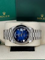 Rolex  Day-Date President 40mm Platinum Blue Roman Ombre Dial - 228236 - Image 4