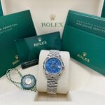 Rolex Datejust m278344-0037/0038 Blue Floral Motif Dial 31mm Oyster - Image 11