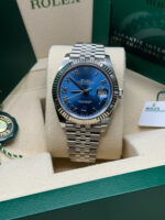 Rolex  Datejust 41mm 126334 Blue Roman Oyster Stainless Steel Men’s Watch - Image 10