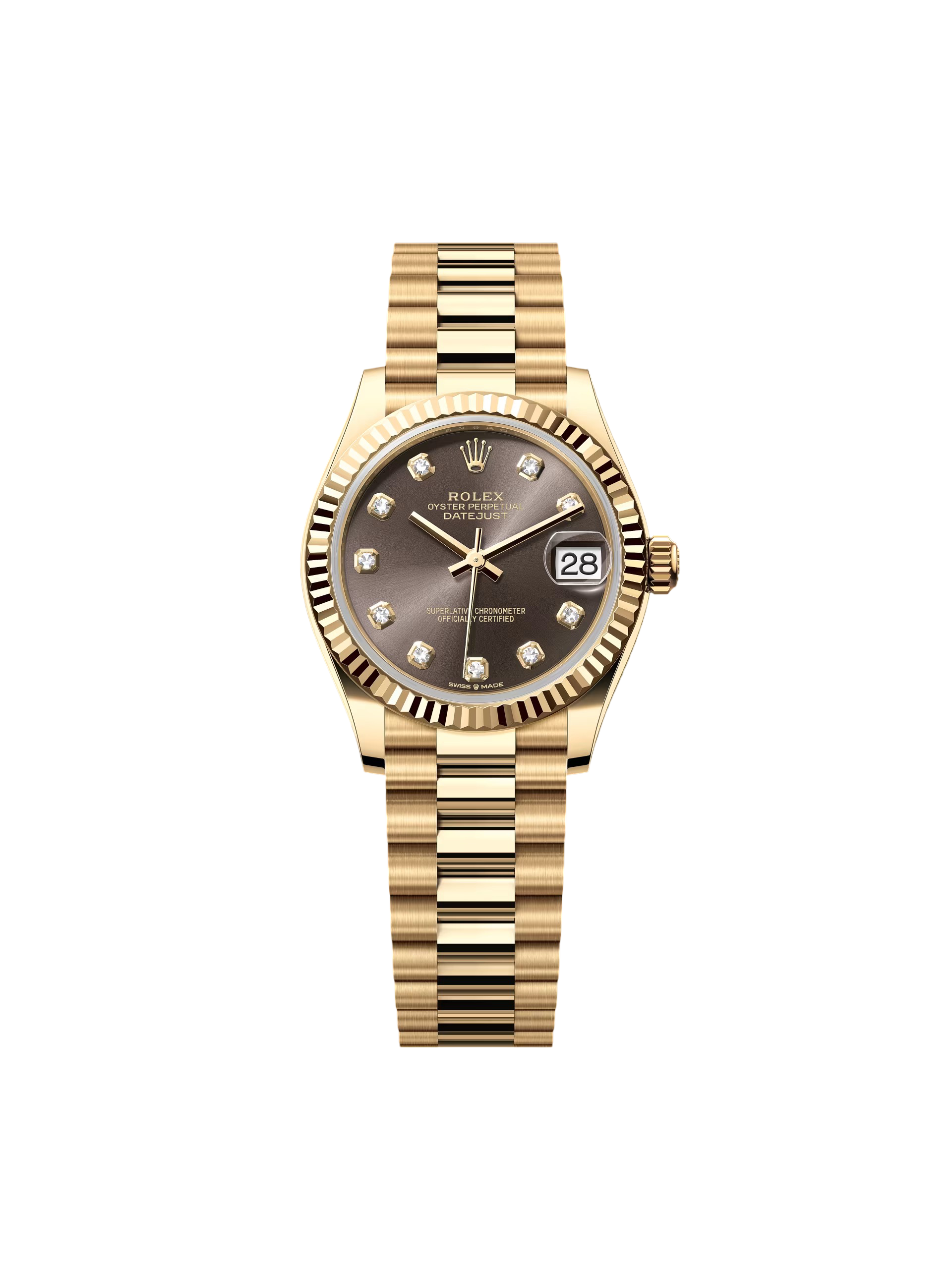 0797C669-7AB6-FB6B-0D61-DD5B9E5E2219.png Rolex Datejust m278278-0036 Dark Grey 31mm Dial President Bracelet Watch - Image 1