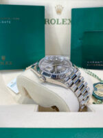 Rolex  Day-Date President 40mm White Gold Grey Rhodium Index Dial - 228239 - Image 8