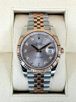 Rolex Datejust 41mm 126331 Sundust Diamond Jubilee Steel and Everose Gold Watch - Image 3