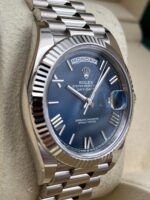 Rolex  Day-Date President 40mm White Gold Blue Roman Dial - 228239 - Image 3