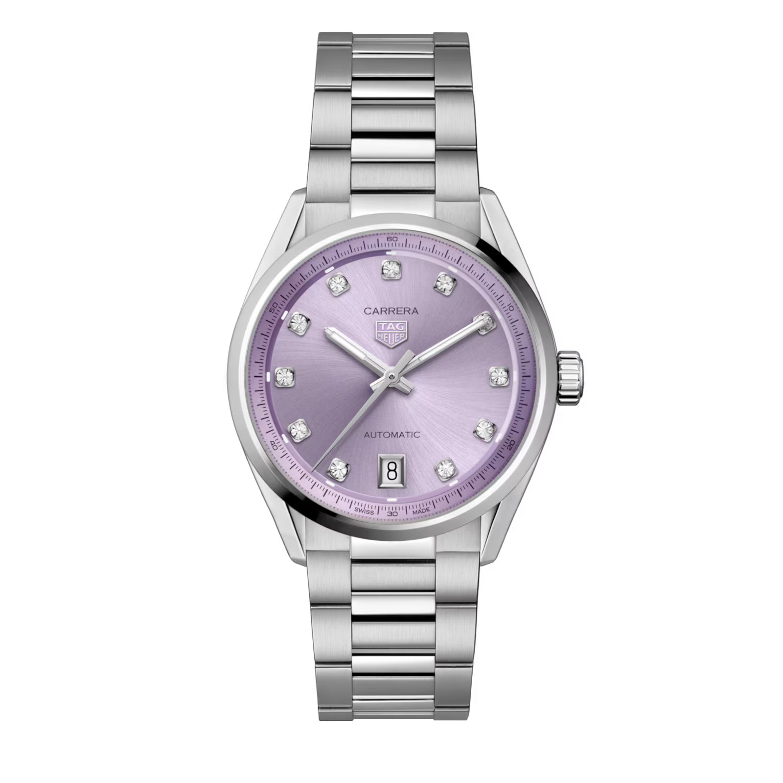 084C3448-6B35-7D60-6AC7-35428CCFBCED.avif TAG Heuer Carrera Date 36mm Ladies Watch Diamond Dot WBN2319.BA0001 - Image 1