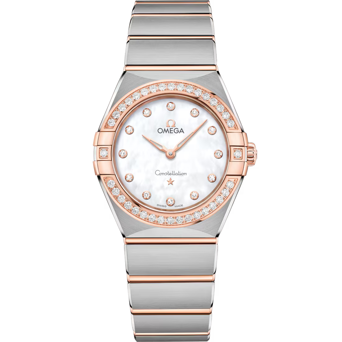 0869866A-9EDA-5334-83B6-95A4DF1CAF65.avif Omega Constellation Ladies' Selection 28mm steel ‑ Sedna™ gold on steel ‑ Sedna™ gold 131.25.28.60.55.001 - Image 1
