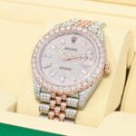 Rolex Datejust 41mm - Everose Full Honeycomb Baguette 126331 - Image 3