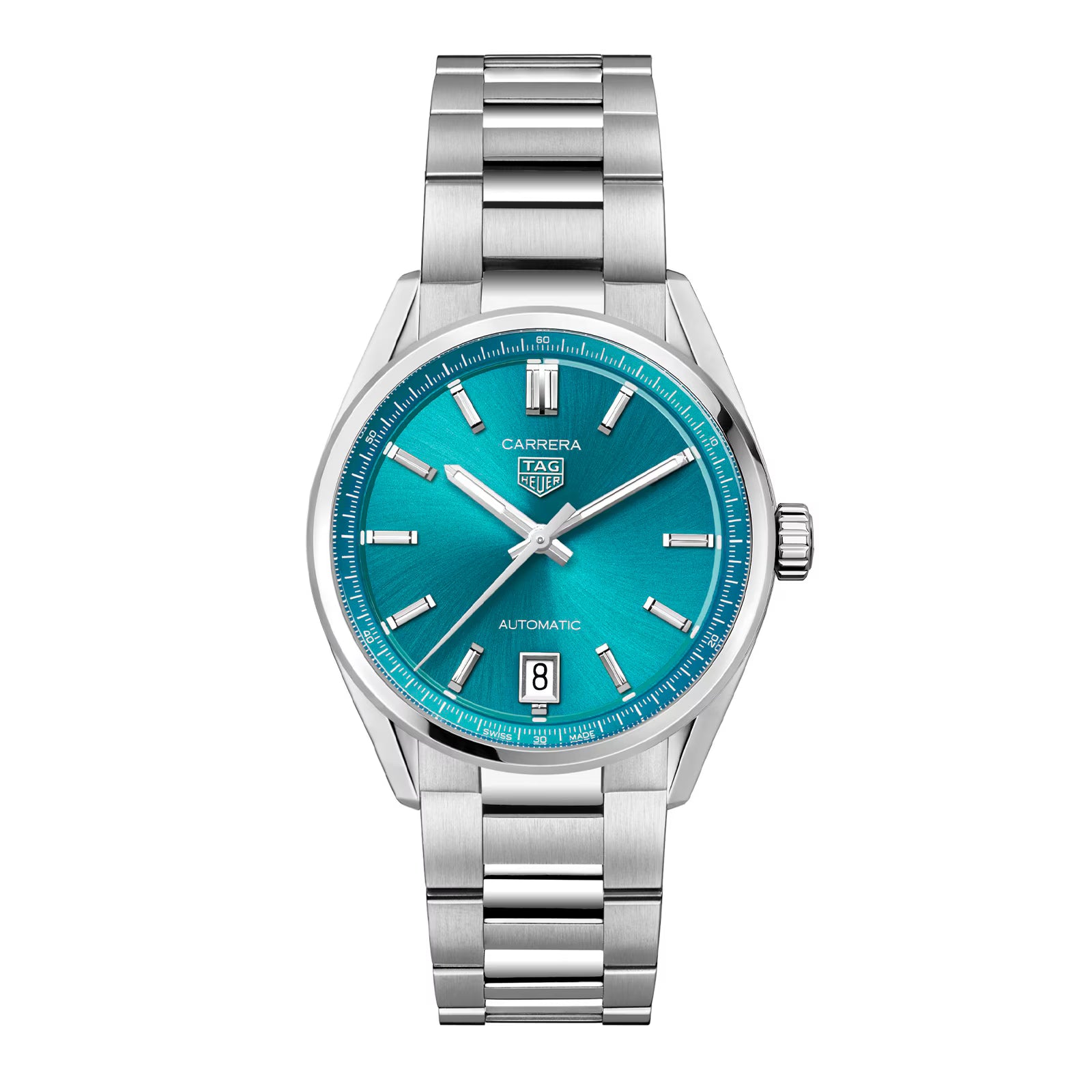 09197DF8-F5C4-8F16-8F40-8E9EF6D644E4.avif TAG Heuer Carrera Date 36mm Unisex Watch Turquoise WBN2316.BA0001 - Image 1