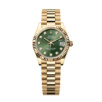 Rolex Datejust m278278-0011 Olive Green 31mm Dial President Bracelet Watch