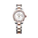 Rolex Lady-Datejust 28mm 279381RBR White Roman Dial Oyster Bracelet