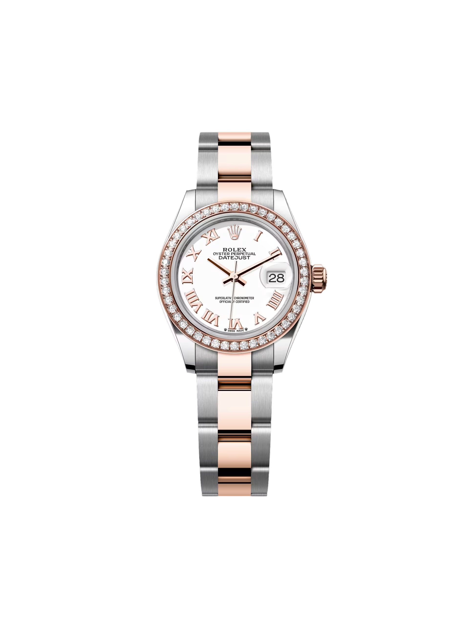 09811D98-B5B2-91AD-F193-CB9B40B3A413.png Rolex Lady-Datejust 28mm 279381RBR White Roman Dial Oyster Bracelet - Image 1