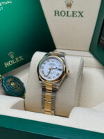 Rolex Lady-Datejust 28mm  279163 White Roman Dial Oyster Bracelet - Image 4