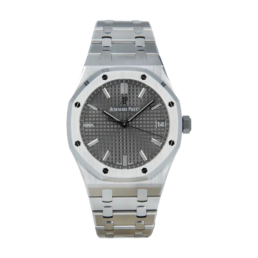 09BD3957-BC17-049F-AD38-AAC1CED988B4.jpg Audemars Piguet Royal Oak Grey Dial Automatic Watch 4302 - Image 1